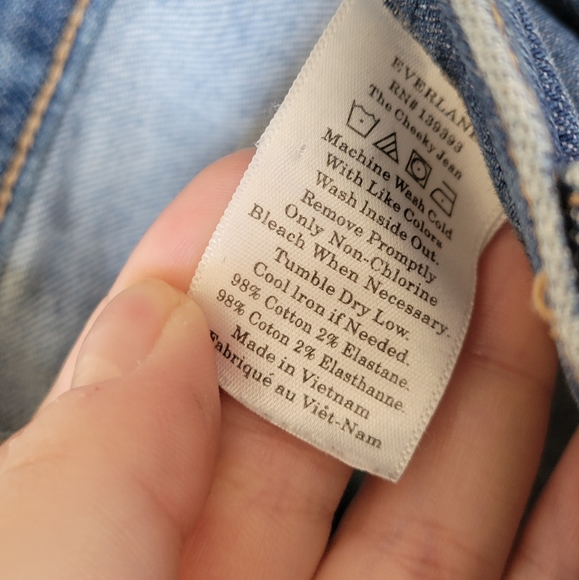Everlane The Cheeky Jean Raw Hem Size 31 Regular - Picture 6 of 6